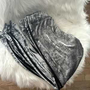 Velvet Joggers: Size: M